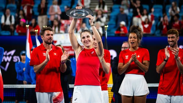 Belinda Bencic MVP trophy United Cup 2026